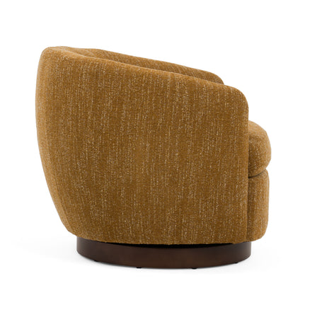 Wendt - Modern Mustard Fabric Swivel Accent Chair - image 4