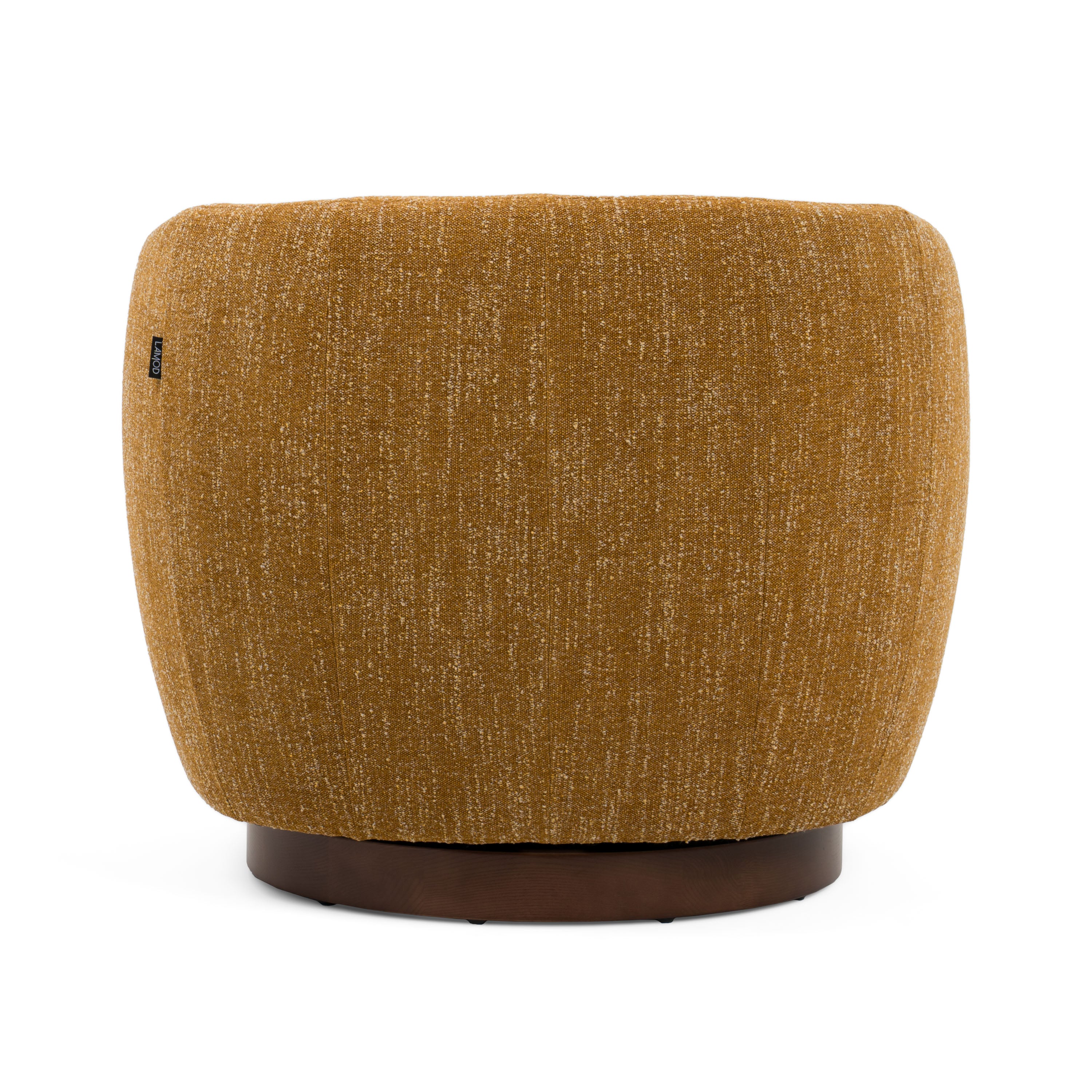 Wendt - Modern Mustard Fabric Swivel Accent Chair - image 5