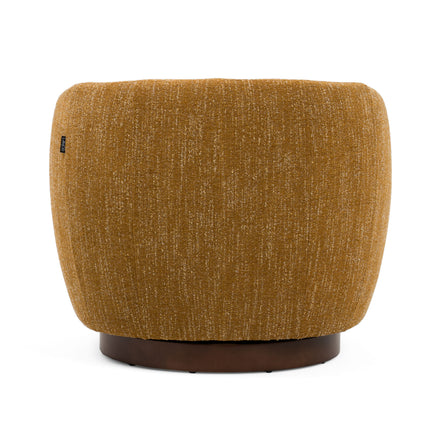 Wendt - Modern Mustard Fabric Swivel Accent Chair - image 5