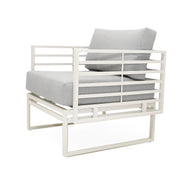 Wharf - Outdoor Light Grey and White Sofa Set - image 5