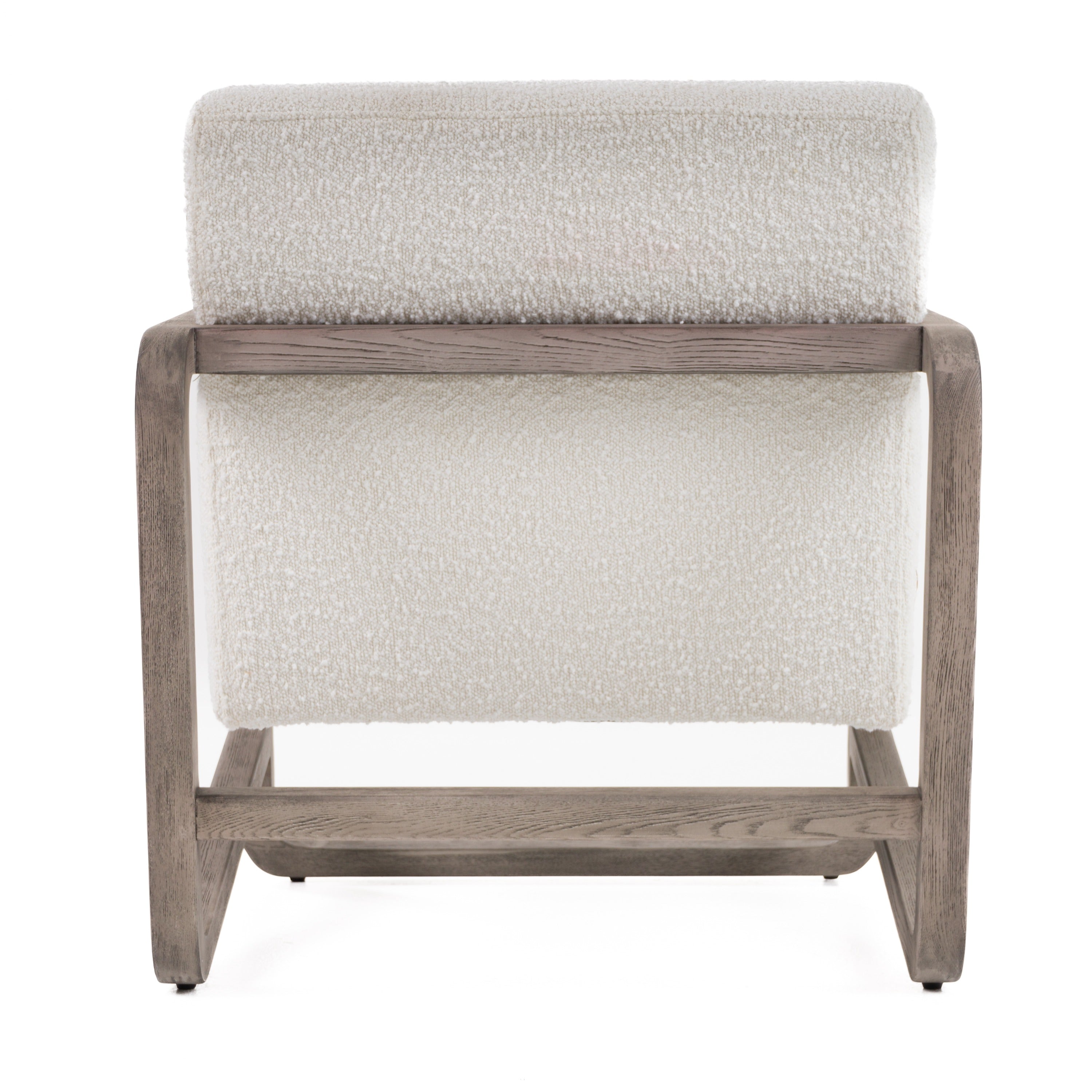 Wilber - Modern Off-White Fabric + Grey Wood Accent Chair - image 5