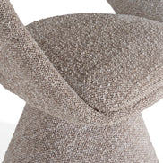 Wiles - Modern Grey Fabric Swivel Dining Chair - image 4