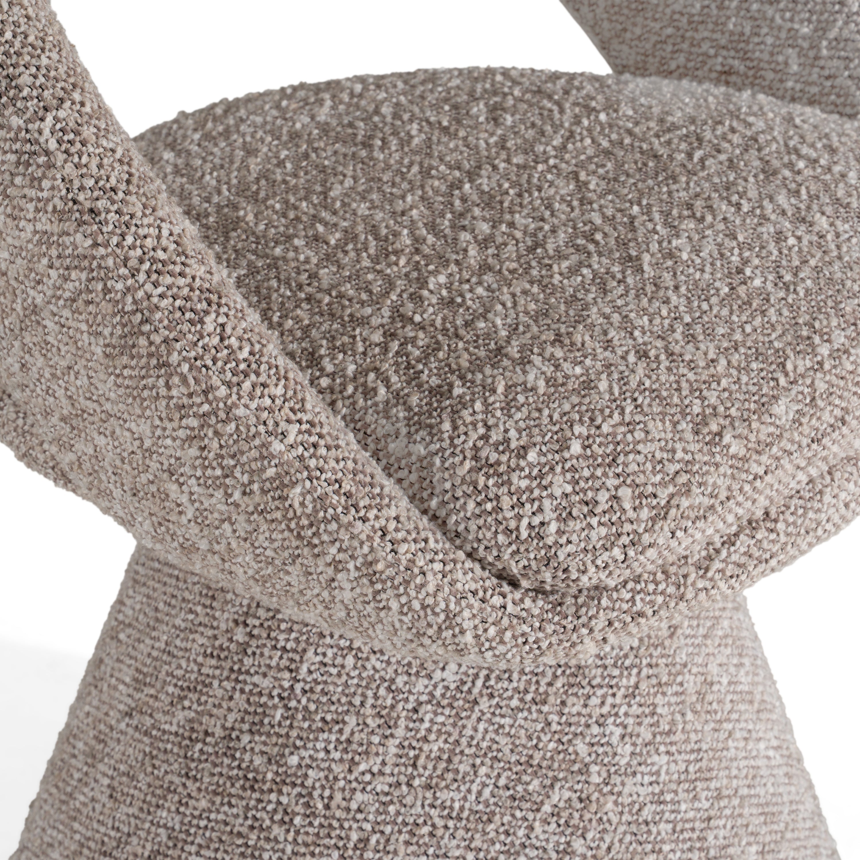 Wiles - Modern Grey Fabric Swivel Dining Chair - image 4