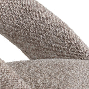 Wiles - Modern Grey Fabric Swivel Dining Chair - image 5