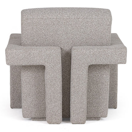 Wylie - Modern Light Grey-Beige Fabric Accent Chair - image 2