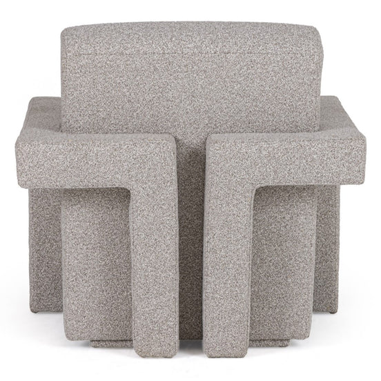 Wylie - Modern Light Grey-Beige Fabric Accent Chair - image 2