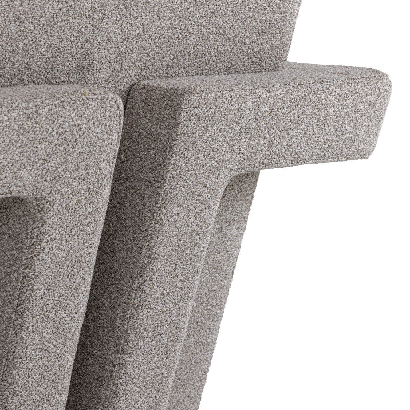 Wylie - Modern Light Grey-Beige Fabric Accent Chair - image 3