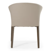 Wynetta Mid-Century Modern Grey Vegan Leather + Grey Ash Dining Chair - image 3