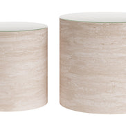 Carzo Coffee Table Set (2-Piece) Stone Beige