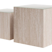 Cambro Coffee Table Set (2-Piece) Stone Beige