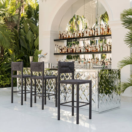 Iska Barstool (Set of 2) Black