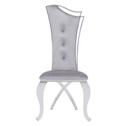 Bonnie Modern Grey Velvet & Stainless Steel Dining Chair (Set of 2) - image 5
