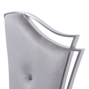 Bonnie Modern Grey Velvet & Stainless Steel Dining Chair (Set of 2) - image 3