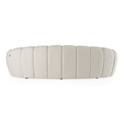 Yolonda - Modern Curved Off-White Fabric Sofa - image 4
