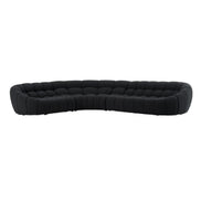 Yolonda - Black Fabric Sectional Sofa - image 2