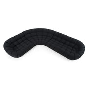 Yolonda - Black Fabric Sectional Sofa - image 4