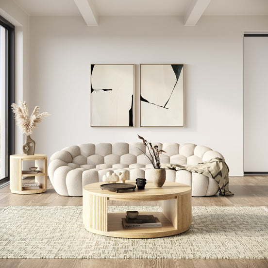Jacobson - Modern Natural Acacia Coffee Table