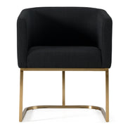 Yukon - Modern Black & Antique Brass Dining Chair - image 4