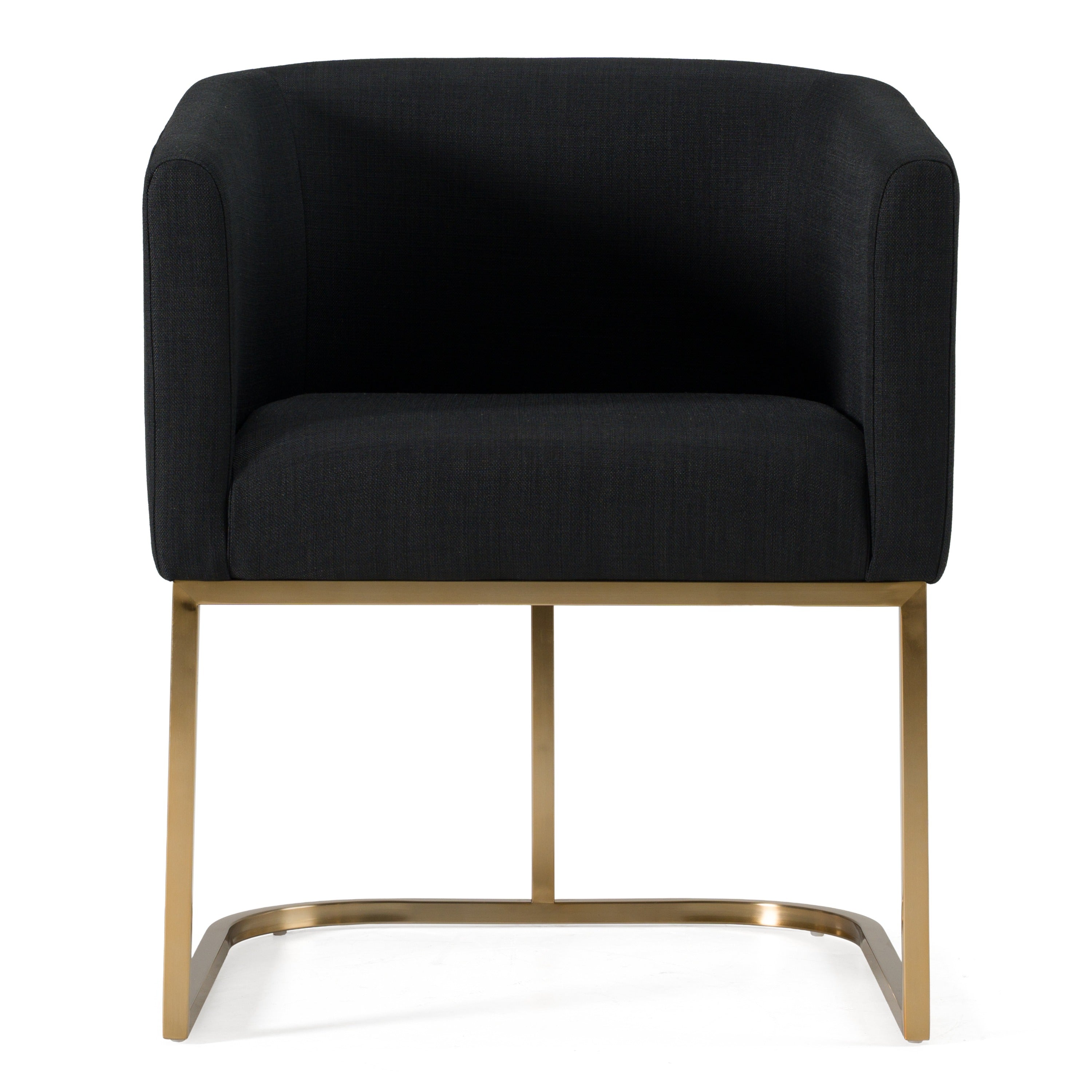 Yukon - Modern Black & Antique Brass Dining Chair - image 4