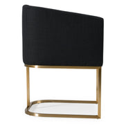 Yukon - Modern Black & Antique Brass Dining Chair - image 5