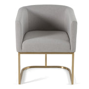 Yukon - Modern Light Grey Fabric Dining Chair - image 2