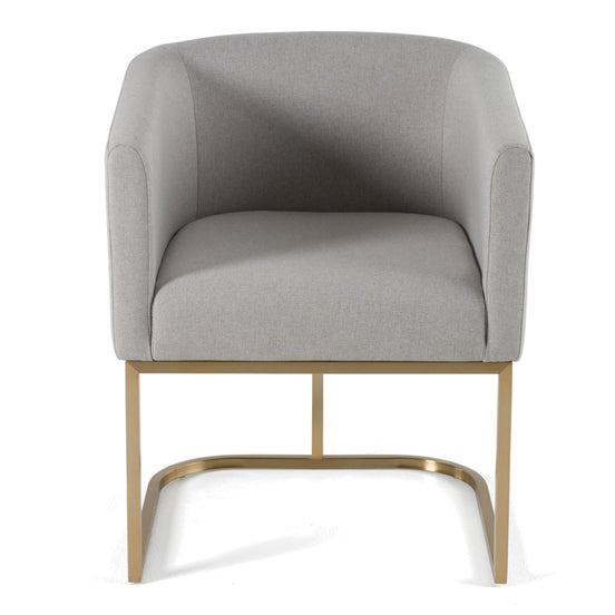Yukon - Modern Light Grey Fabric Dining Chair - image 2