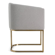 Yukon - Modern Light Grey Fabric Dining Chair - image 3