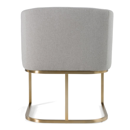 Yukon - Modern Light Grey Fabric Dining Chair - image 4