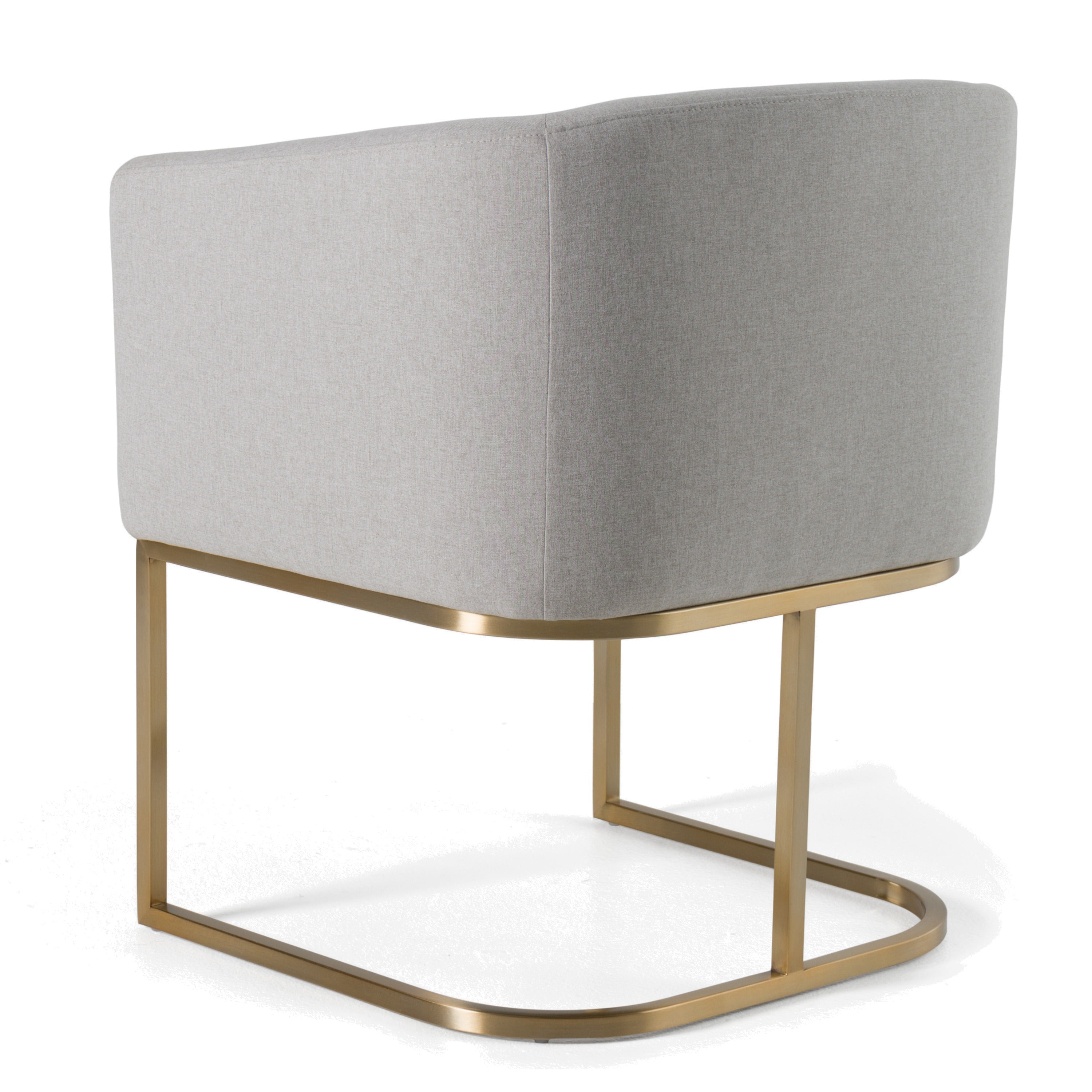Yukon - Modern Light Grey Fabric Dining Chair - image 5