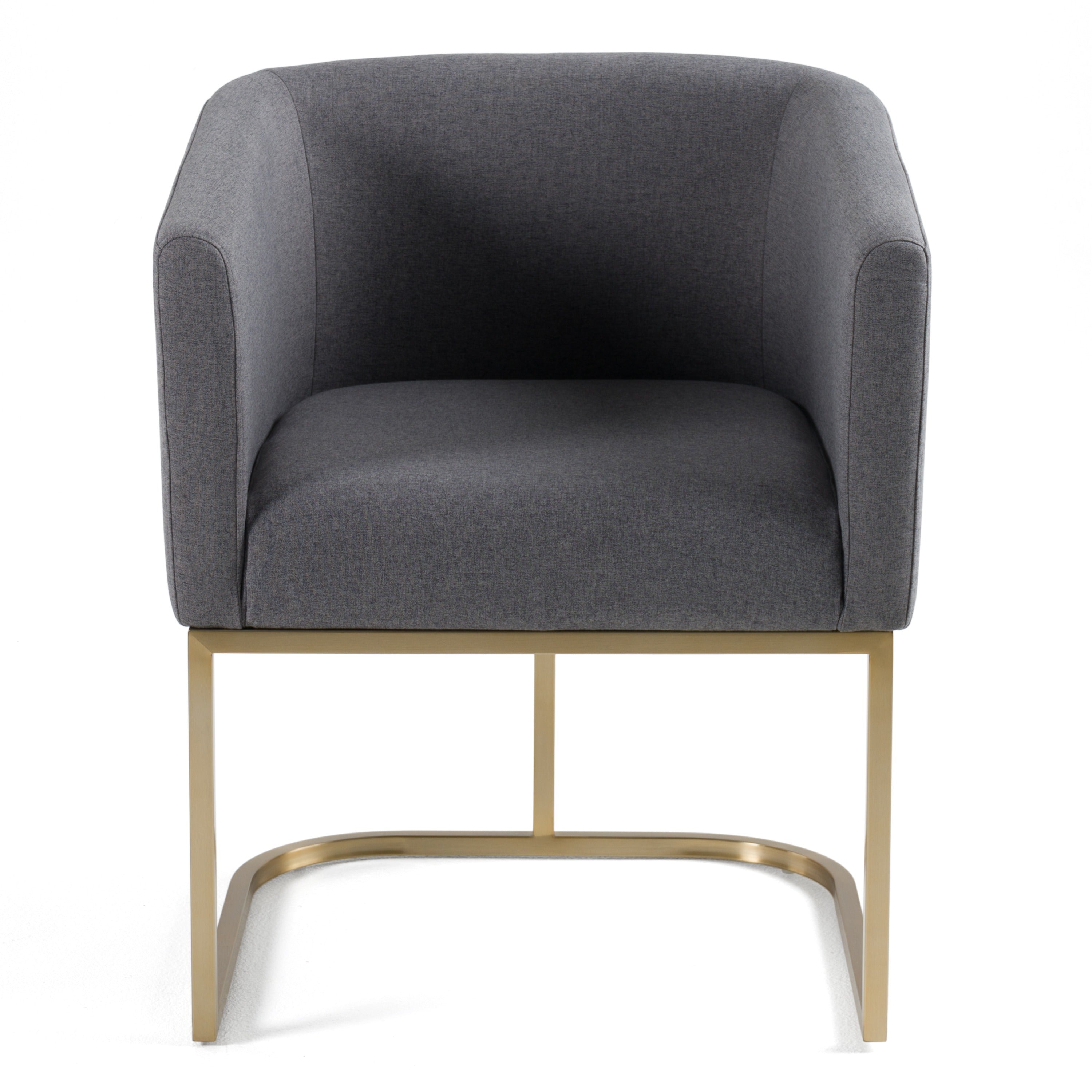 Yukon - Modern Dark Grey Fabric Dining Chair - image 3