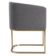 Yukon - Modern Dark Grey Fabric Dining Chair - image 4