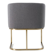Yukon - Modern Dark Grey Fabric Dining Chair - image 5