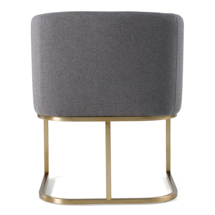 Yukon - Modern Dark Grey Fabric Dining Chair - image 5