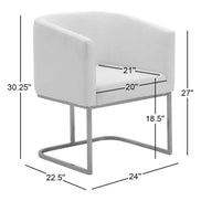 Yukon - Modern Black & Antique Brass Dining Chair - image 2