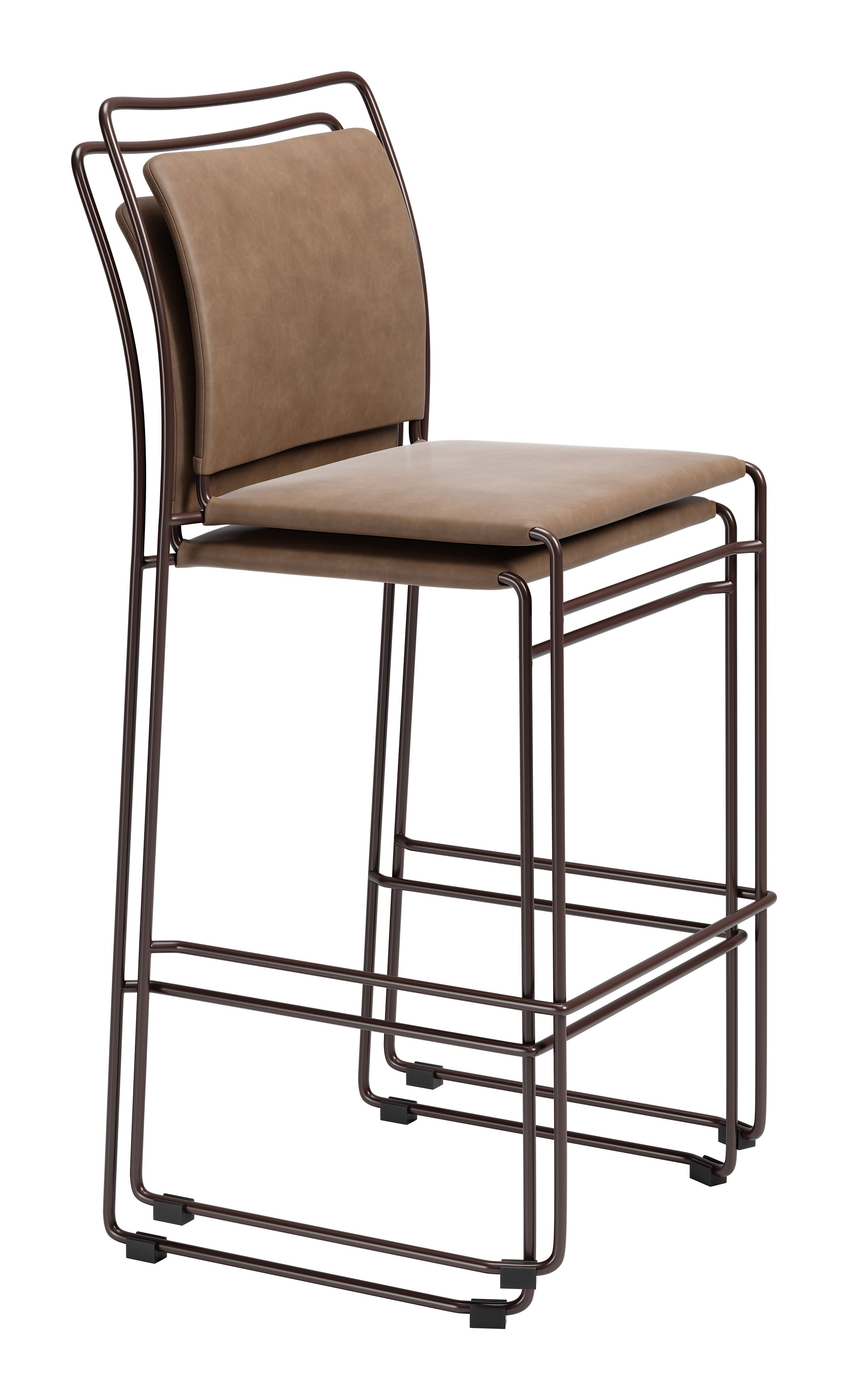 Verbena Barstool (Set of 2) Brown