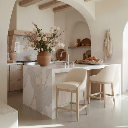 Calmo Counter Stool Beige