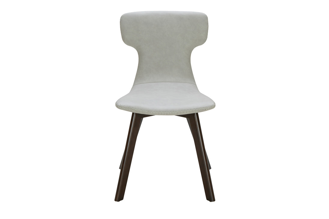 Zach - Modern Grey Eco-Leather Dining Chair (Set of 2)