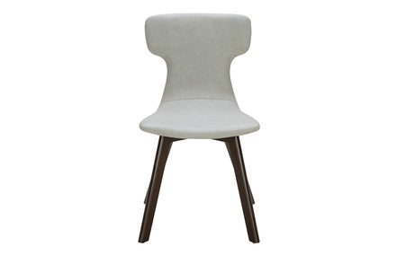 Zach - Modern Grey Eco-Leather Dining Chair (Set of 2)