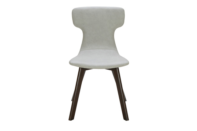 Zach - Modern Grey Eco-Leather Dining Chair (Set of 2)