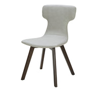 Zach - Modern Grey Eco-Leather Dining Chair (Set of 2) - image 2