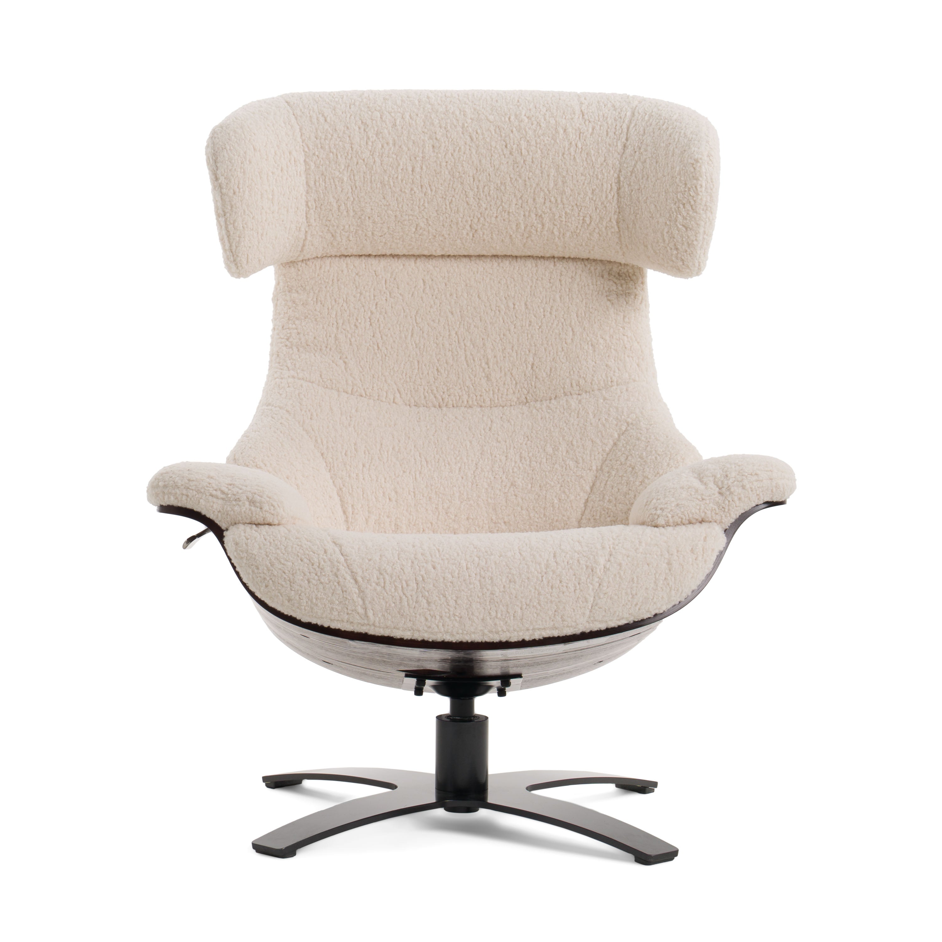 Zahara Modern Beige Lounge Chair & Ottoman - image 3