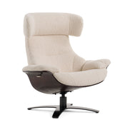 Zahara Modern Beige Lounge Chair & Ottoman - image 4