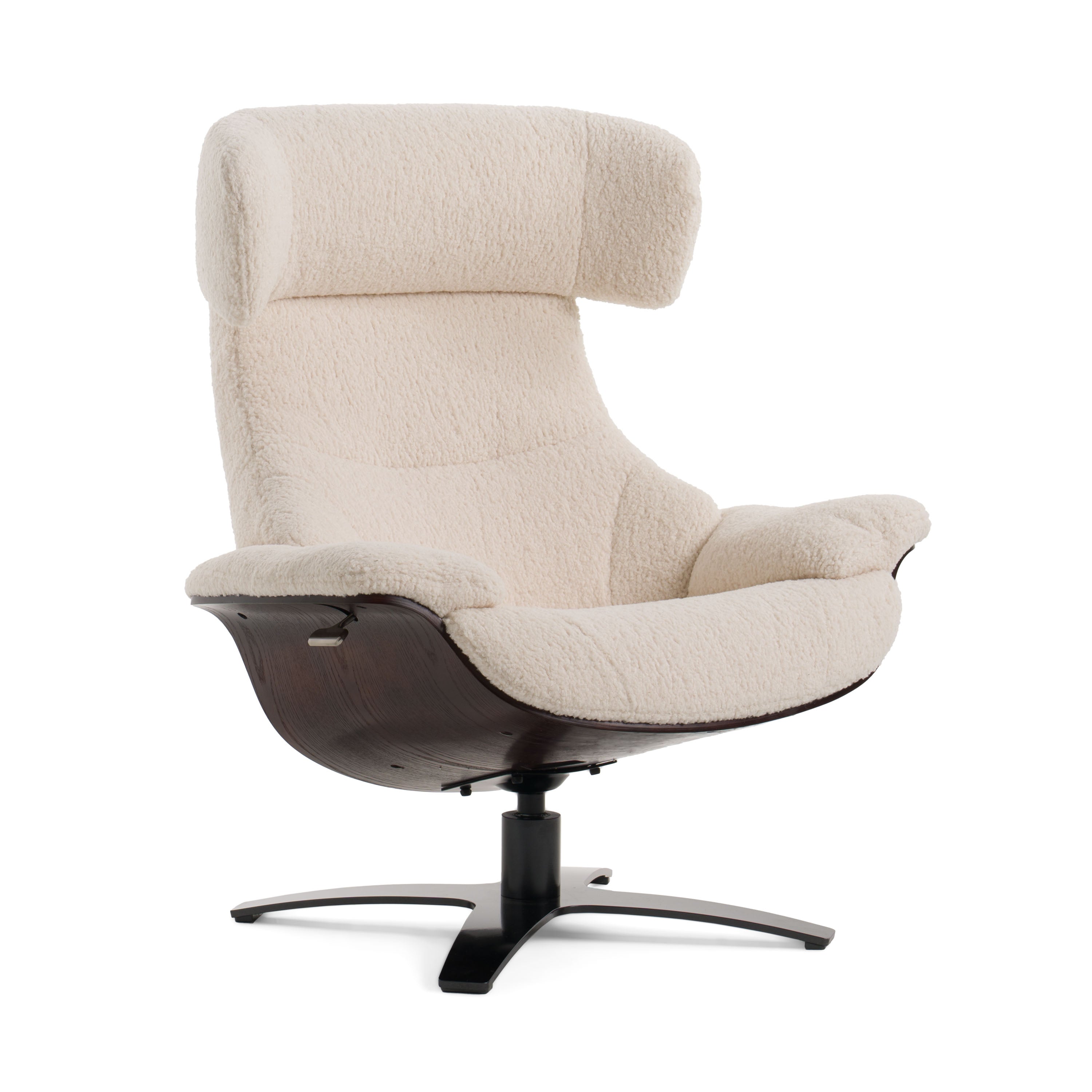Zahara Modern Beige Lounge Chair & Ottoman - image 4