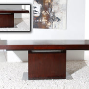 Zenith Modern Red Oak Extendable Dining Table