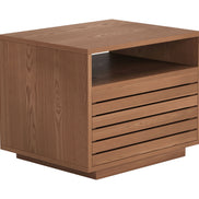Slit Nightstand Walnut
