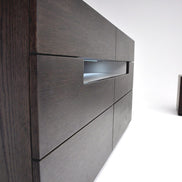 Zenith Modern Red Oak Extendable Dining Table - image 4