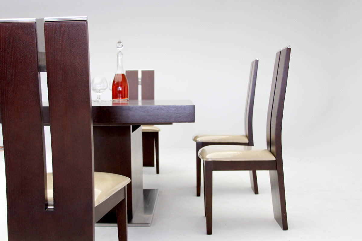Zenith Modern Red Oak Extendable Dining Table - image 2