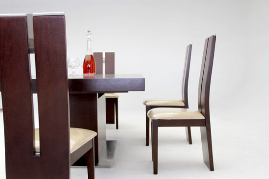 Zenith Modern Red Oak Extendable Dining Table - image 2